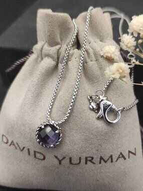 David Yurman 925 Silver Necklaces with Original Pouch